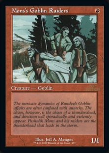 ■旧枠■《モンスのゴブリン略奪隊/Mons's Goblin Raiders》[30A] 赤C