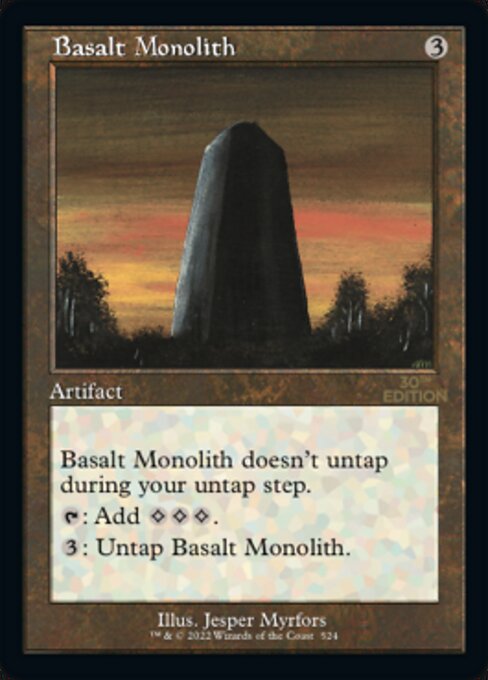 □旧枠□《玄武岩のモノリス/Basalt Monolith》[30A] 茶U | 日本最大級