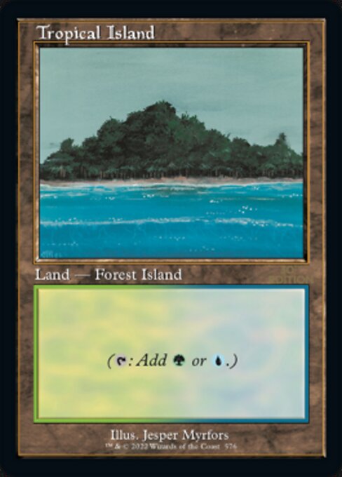 トレーディングカード期間限定　MTG tropical island MP