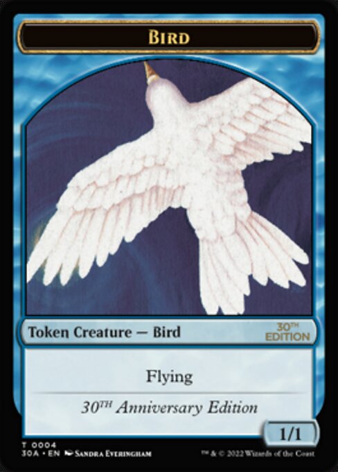 (004)《鳥トークン/Bird token》[30A] 青