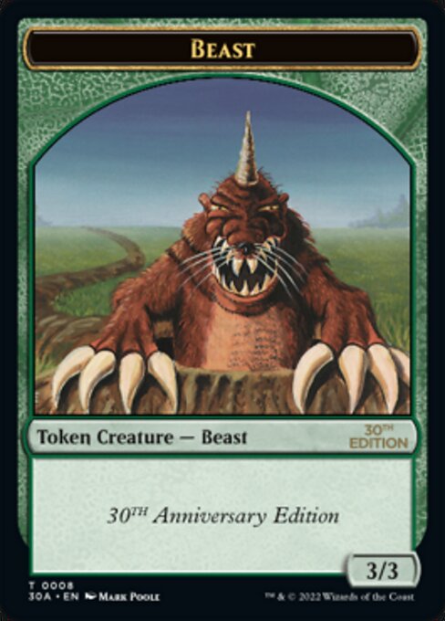 (008)《ビーストトークン/Beast token》[30A] 緑