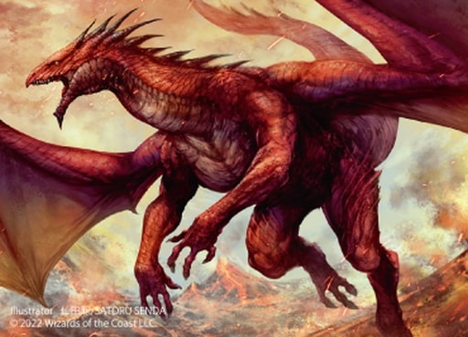 【ミニ・ポスター】【Foil】《シヴ山のドラゴン/Shivan Dragon》