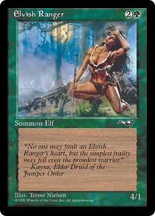 《エルフのレインジャー/Elvish Ranger》(Female)[ALL] 緑C