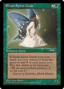 《エルフの指導霊/Elvish Spirit Guide》[ALL] 緑U