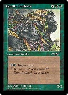《ゴリラの酋長/Gorilla Chieftain》(Two Gorillas)[ALL] 緑C