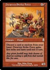 【Foil】《ドワーフ打撃部隊/Dwarven Strike Force》[ODY] 赤U