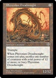 《ファイレクシアン・ドレッドノート/Phyrexian Dreadnought》[MIR] 茶R