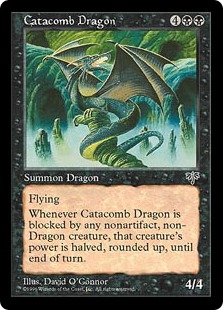 《地下墓地のドラゴン/Catacomb Dragon》[MIR] 黒R