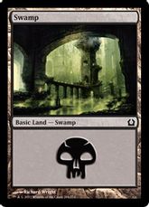 【Foil】(264)《沼/Swamp》[RTR] 土地