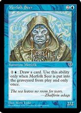 《マーフォークの予見者/Merfolk Seer》[MIR] 青C