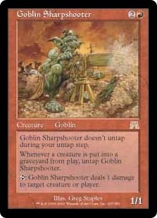 【Foil】《ゴブリンの名手/Goblin Sharpshooter》[ONS] 赤R