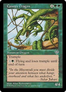 《梢のドラゴン/Canopy Dragon》[MIR] 緑R