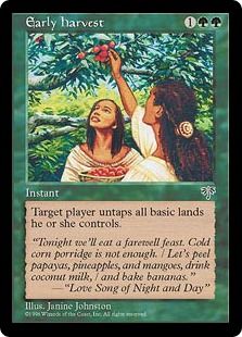 買取：《早摘み/Early Harvest》[MIR] 緑R | 日本最大級 MTG通販サイト 