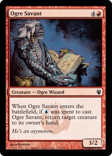 《オーガの学者/Ogre Savant》[IvG] 赤C