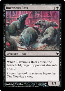 《貪欲なるネズミ/Ravenous Rats》[IvG] 黒C