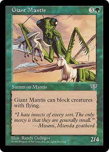 《大カマキリ/Giant Mantis》[MIR] 緑C