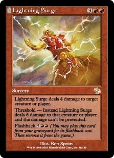 《稲妻の波動/Lightning Surge》[JUD] 赤R