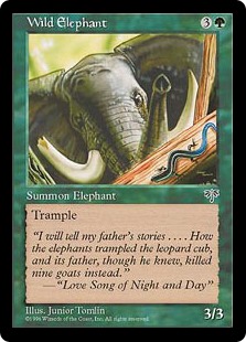 《野生の象/Wild Elephant》[MIR] 緑C