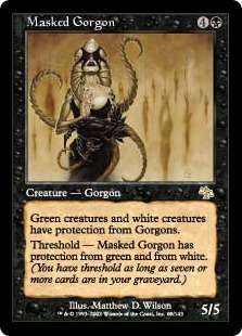 《仮面のゴルゴン/Masked Gorgon》[JUD] 黒R
