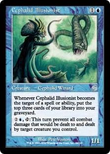 【Foil】《セファリッドの幻術師/Cephalid Illusionist》[TOR] 青U