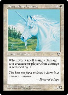 《心優しき一角獣/Benevolent Unicorn》[MIR] 白C