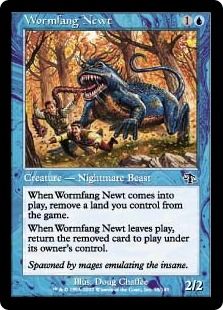《寄生牙のイモリ/Wormfang Newt》[JUD] 青C