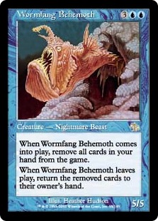 《寄生牙のベヒモス/Wormfang Behemoth》[JUD] 青R