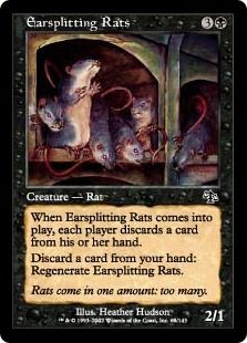 耳裂きネズミ Earsplitting Rats Jud 黒c 日本最大級 Mtg通販サイト 晴れる屋