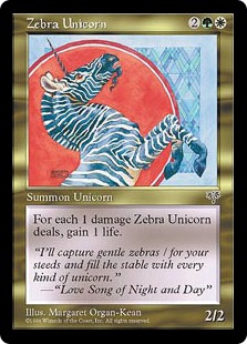 《一角ゼブラ/Zebra Unicorn》[MIR] 金U