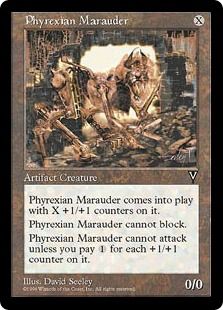 《ファイレクシアの略奪機/Phyrexian Marauder》[VIS] 茶R