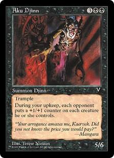 《アクーのジン/Aku Djinn》[VIS] 黒R