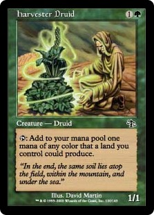 【Foil】《ドルイドの収穫者/Harvester Druid》[JUD] 緑C
