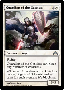 【Foil】《門なしの守護者/Guardian of the Gateless》[GTC] 白U