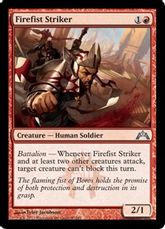 【Foil】《火拳の打撃者/Firefist Striker》[GTC] 赤U