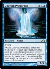 【Foil】《氾濫の始源体/Diluvian Primordial》[GTC] 青R