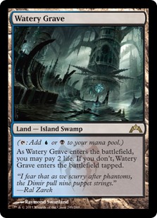 MTG【Foil/日】湿った墓/Watery Grave-