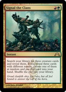 《一族の信号/Signal the Clans》[GTC] 金R
