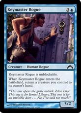 【Foil】《鍵達人のならず者/Keymaster Rogue》[GTC] 青C