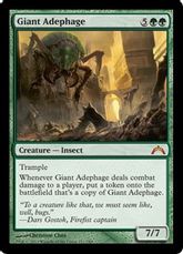 【Foil】《巨大オサムシ/Giant Adephage》[GTC] 緑R