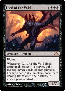 【Foil】《虚無の王/Lord of the Void》[GTC] 黒R