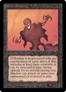 冥界の影/Nether Shadow》[LEB] 黒R | 日本最大級 MTG通販サイト 