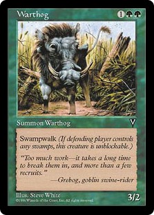 《イボイノシシ/Warthog》[VIS] 緑C
