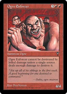 《オーガの処罰者/Ogre Enforcer》[VIS] 赤R