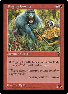 《怒り狂うゴリラ/Raging Gorilla》[VIS] 赤C