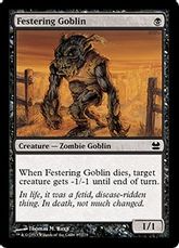 【Foil】《ただれたゴブリン/Festering Goblin》[MMA] 黒C