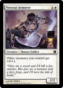 《古参兵の武具師/Veteran Armorer》[MMA] 白C
