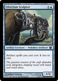【Foil】《エーテリウムの彫刻家/Etherium Sculptor》[MMA] 青C