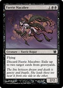 《フェアリーの忌み者/Faerie Macabre》[MMA] 黒C
