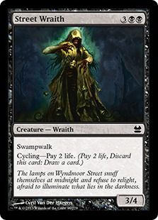 【Foil】《通りの悪霊/Street Wraith》[MMA] 黒C