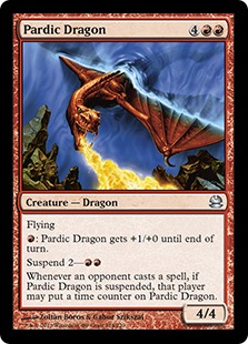 【Foil】《パーディック山のドラゴン/Pardic Dragon》[MMA] 赤U